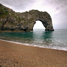 sea, cliff, rocky, Beaches