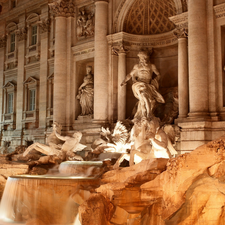 Fontanna Di Trevi, Rome, Italy, statues