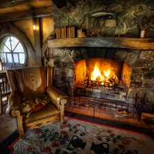 burner chimney, stylized, Room