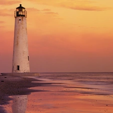 Sand, Lighthouse, sea
