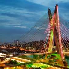 Brazil, bridge, Sao Paulo
