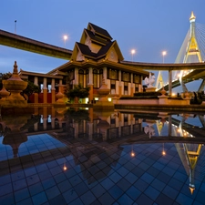 Bangkok, Hotel hall, Saphan Bhumibol