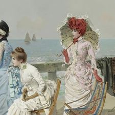 sea, terrace, Womens