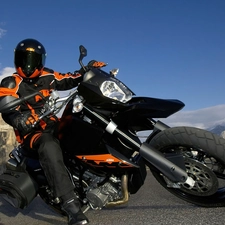 turn, KTM 990 Supermoto, sharp