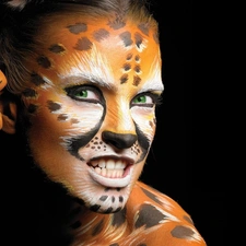 Bodypainting, Women, she-cat