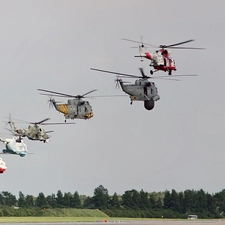 helicopters, show