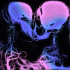 skeletons, kissing, themselves