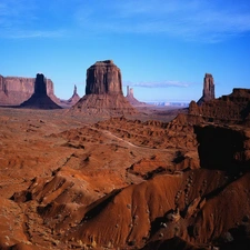 Sky, canyon, clear