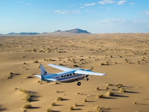 Desert, plane, Sky, flying