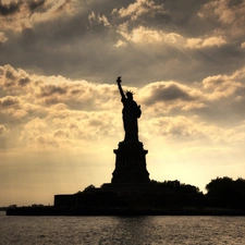 Statue of Liberty, Sky