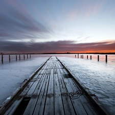 Great Sunsets, sea, Sky, Platform