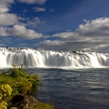 waterfall, Sky