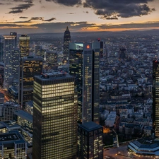 Hessen, Germany, Houses, skyscrapers, Frankfurt am Main