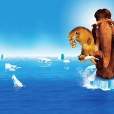 Ice Age, story, sloth, tiger, mammoth, Ice Age