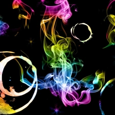 smoke, abstraction, color