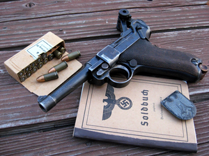 ammunition, Gun, soldier, Reich, card, Parabellum