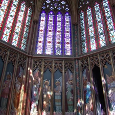 Church, stained glass, ##