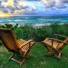 Stool, sea, Beaches