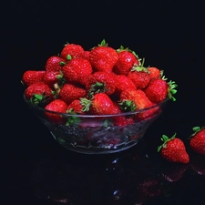 bowl, strawberries