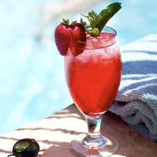 Strawberry, Red, Drink