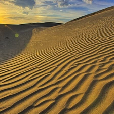 sun, Desert, west