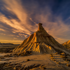 Sunrise, Desert, Rocks