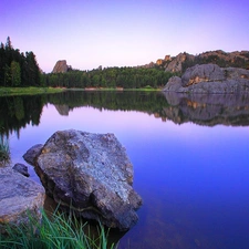 Sylvan Lake, Stones