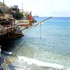 tavern, Crete, seaside