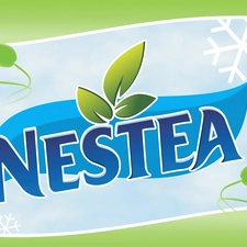 text, Nestea, background, leaves, Blue