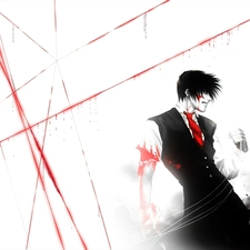 Hellsing, Red, Tie, Alucard