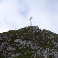 Tourists, Cross, Giewont