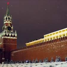 tower, Spasskaya, Moscow, kremlin, Russia