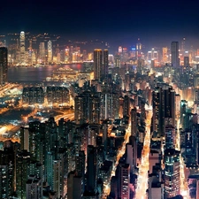 Night, Hong Kong, Town