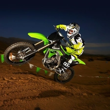 Rally, Kawasaki KX250F, track