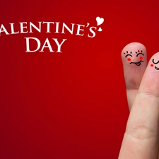 Two cars, finger, Valentine