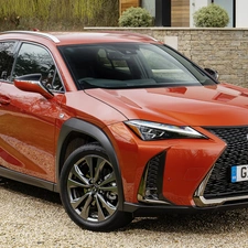 Lexus UX, Front, side, Hybrid