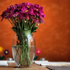 Chrysanthemums, Vase