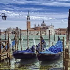 Venice, Gondolas, Platforms