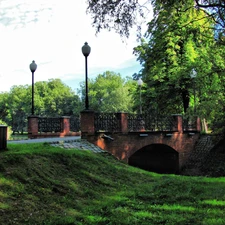 Park, trees, viewes, bridges