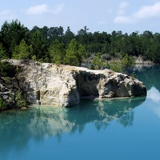 rocks, trees, viewes, water