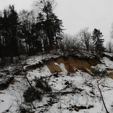 scarp, trees, viewes, broken