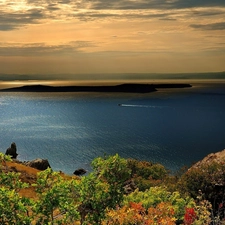 sea, trees, viewes, Islands