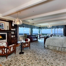 sea, Beautiful Bedroom, Viewing Windows