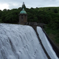 wales, water, structures, dike, Places