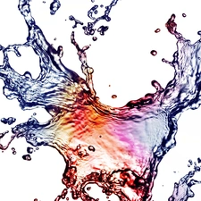 Coloured, water