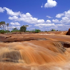 River, waterfall