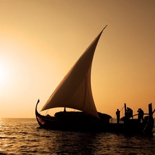 west, Boats, sea