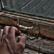 Window, hand, old