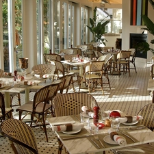 Restaurant, Caps, Window, Tables