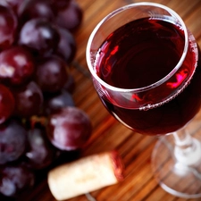 Grapes, Red, Wine, glass